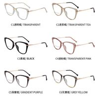 TR90 plastic frame or glasses with blue light protection, with spring hinges FA87123