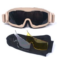Safety shockproof tactical goggles +3 caps 战术-阿尔法-套装