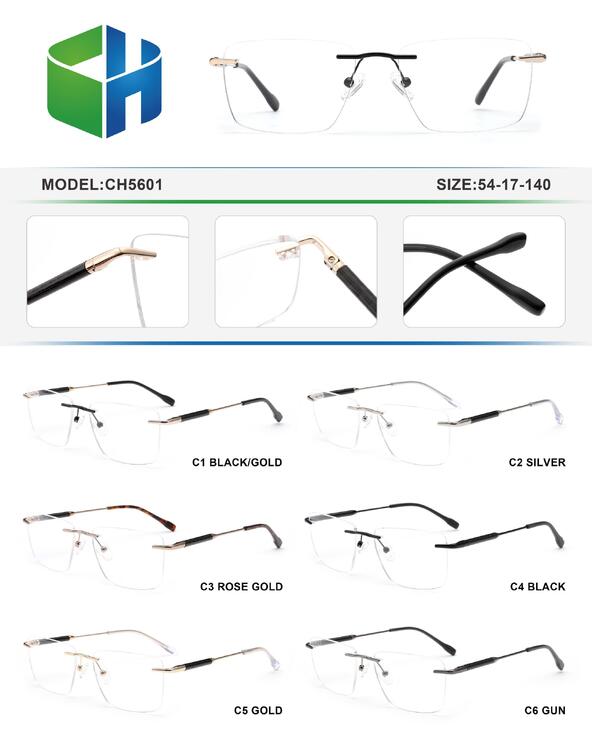 Metal rimless frame CH5601-DA