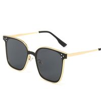 Солнцезащитные металлические безрамочные очки с защитой UV400 2968-GT