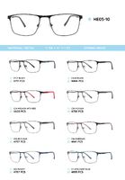 Металлическая оправа с дужками из материала TR-90 HE05-10