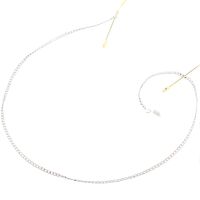 Металлическая нескользящая цепочка серебряного цвета, для очков и масок GS004