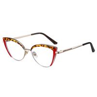 Combined frame (metal + TR90) or glasses with blue light protection, with spring hinges FA87281