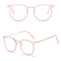 Metal eyeglasses for reading V6018 with blue ray cut protection, diopters from 0.00 to -6.00, not centered