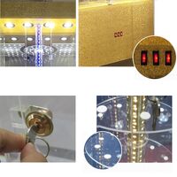 Стойка-витрина акриловая напольная вращающаяся для очков, оправ, футляров и аксессуаров 18006F-3, размер 176 * 58 см