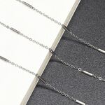 Металлическая нескользящая цепочка стального цвета,  для очков и масок GS027