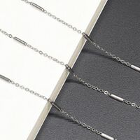 Металлическая нескользящая цепочка стального цвета,  для очков и масок GS027