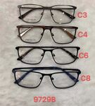 Metal frame for glasses with spring hinges 9729B