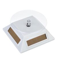 Подставка для очков настольная - вращающаяся витрина с питанием от солнечной панели 003白