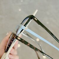 Combined frame (metal + TR90) with Blue Ray Cut protection lenses and flex MAMO QQ7022