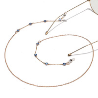 Glasses chain with leaves GL1241