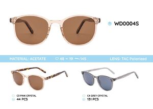 Plastic acetate frame polarized sunglasses WD0004S
