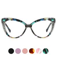 TR90 plastic frame or glasses with blue light protection, with spring hinges FA87301