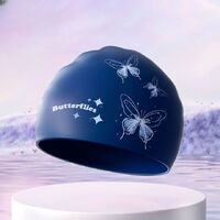 Шапочка для плавания силиконовая водонепроницаемая взрослая GJ002-YU