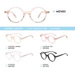 Plastic acetate eyeglasses frame with spring hinges WD1653