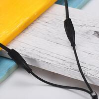 Шнурок-фиксатор для очков силиконовый 27 см, отверстие 3*5 мм