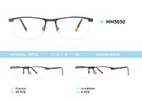 Оправа для очков металлическая мужская полуободковая MM3030