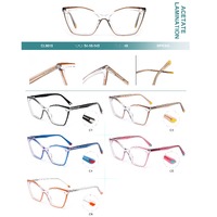 Plastic frames for glasses, acetate lamination Big City CL9018