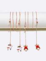 Set of two black and color acrylic glasses chain GM068