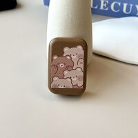 Мини-набор для мягких контактных линз  A118-17奶茶爱心熊头