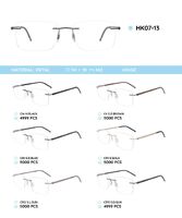 Metal rimless frame with TR-90 temples HK07-13
