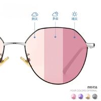 Photochromic glasses with blue light and UV protection 9621-2-GT