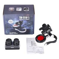 Portable pocket magnifier with backlight 519, diameter: 21 mm, magnification: 10X, 20X, 25X