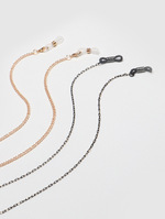 Fashion mixed color glasses chain of rice beads with tassels GM039