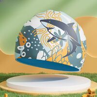 Шапочка для плавания силиконовая водонепроницаемая детская GJ003-YU