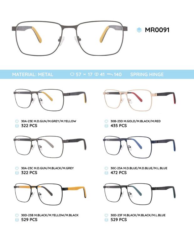 Metal frame with TR-90 temples MR0091