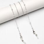 Металлическая нескользящая цепочка, c жемчугом, для очков и масок GL1896