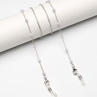 Металлическая нескользящая цепочка, c жемчугом, для очков и масок GL1896