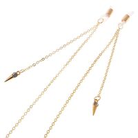 Металлическая нескользящая цепочка, с подвеской в виде заклепки, для очков и масок GL111