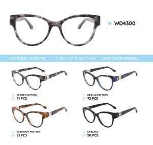 Plastic acetate eyeglasses frame WD4300