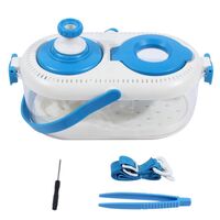 Magnifier with universal backlight, magnifying glass for observing insects and animals 20171, diameter: 40 mm, 15 mm, magnification: 5X, 10X