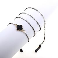 Металлическая нескользящая цепочка c клевером, для очков и масок GL778