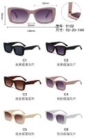 PC plastic sunglasses with metal hinge 5102W