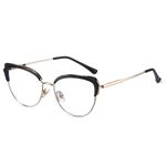 Combined frame (metal + TR90) or glasses with blue light protection, with spring hinges FA87269
