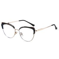 Combined frame (metal + TR90) or glasses with blue light protection, with spring hinges FA87269
