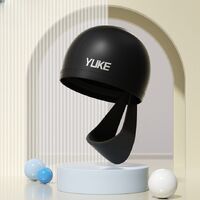 Шапочка для плавания силиконовая водонепроницаемая взрослая, с очками, YM1800-YU