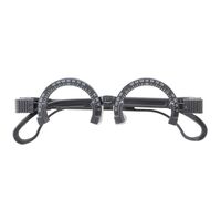 Children's trial frame silicone semi-rim for the selection of glasses STF5270-H Black (PJ080) with sizes from 52 to 70 mm