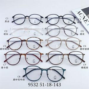 Hybrid frame, metal + TR90, with Blue Block coating SANTA 9532