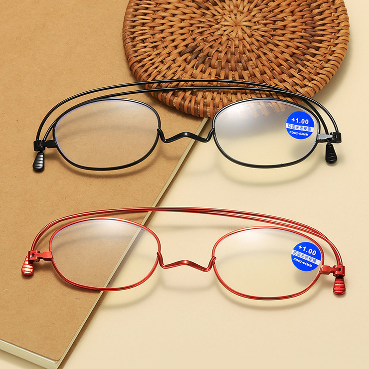 Metal eyeglasses for reading KY118 Blue ray cut, diopters from +1.00 to +4.00, PD62-64