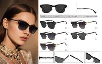 Metal + plastic polarized sunglasses for women Leke LK34022