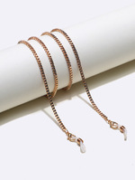 Золотая цепочка для очков с жемчугом в полых звездах GA007