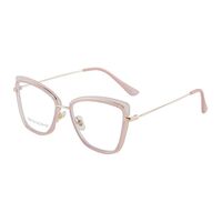 Combined frame (metal + TR90) or glasses with blue light protection, with spring hinges FA87146