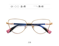 Metal frame with blu-blocker lenses MORE 3018