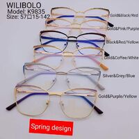 Metal ultrathin frames with spring hinges Wilibolo K9835