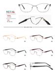 Metal frames for glasses with spring hinges Big City LF1601