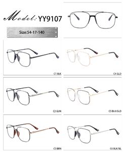 Оправа металлическая с мягким носоупором и флексом YY9107-DA